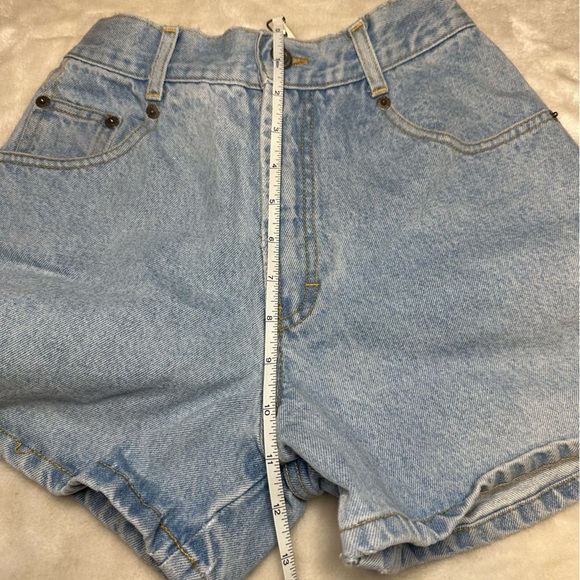 Vintage Esprit High Rise Light Wash Denim Mom Shorts Size 1/2 - Picture 10 of 13